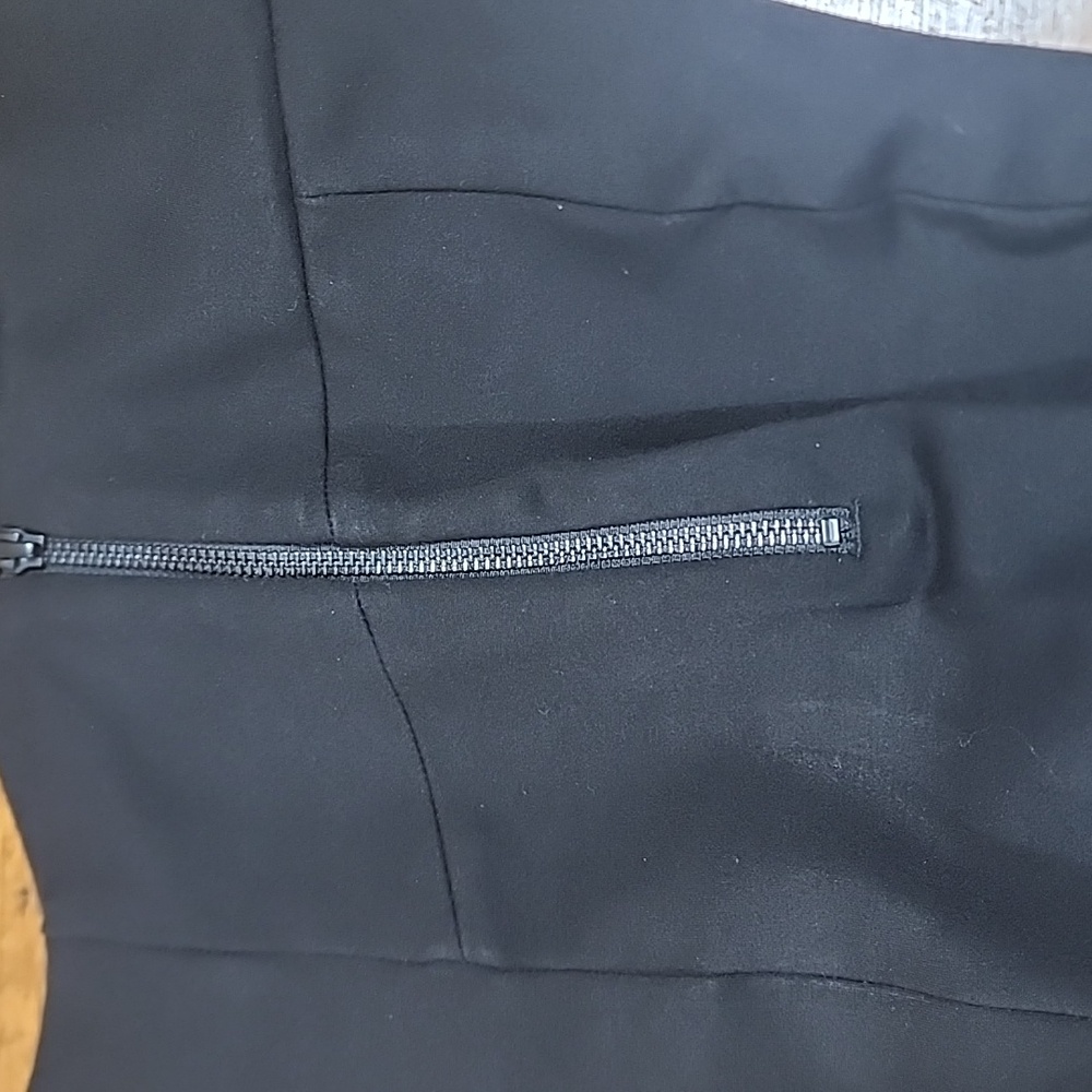 Good American Black Pants Side Zipper Good American Size 2 - Picture 4 of 10
